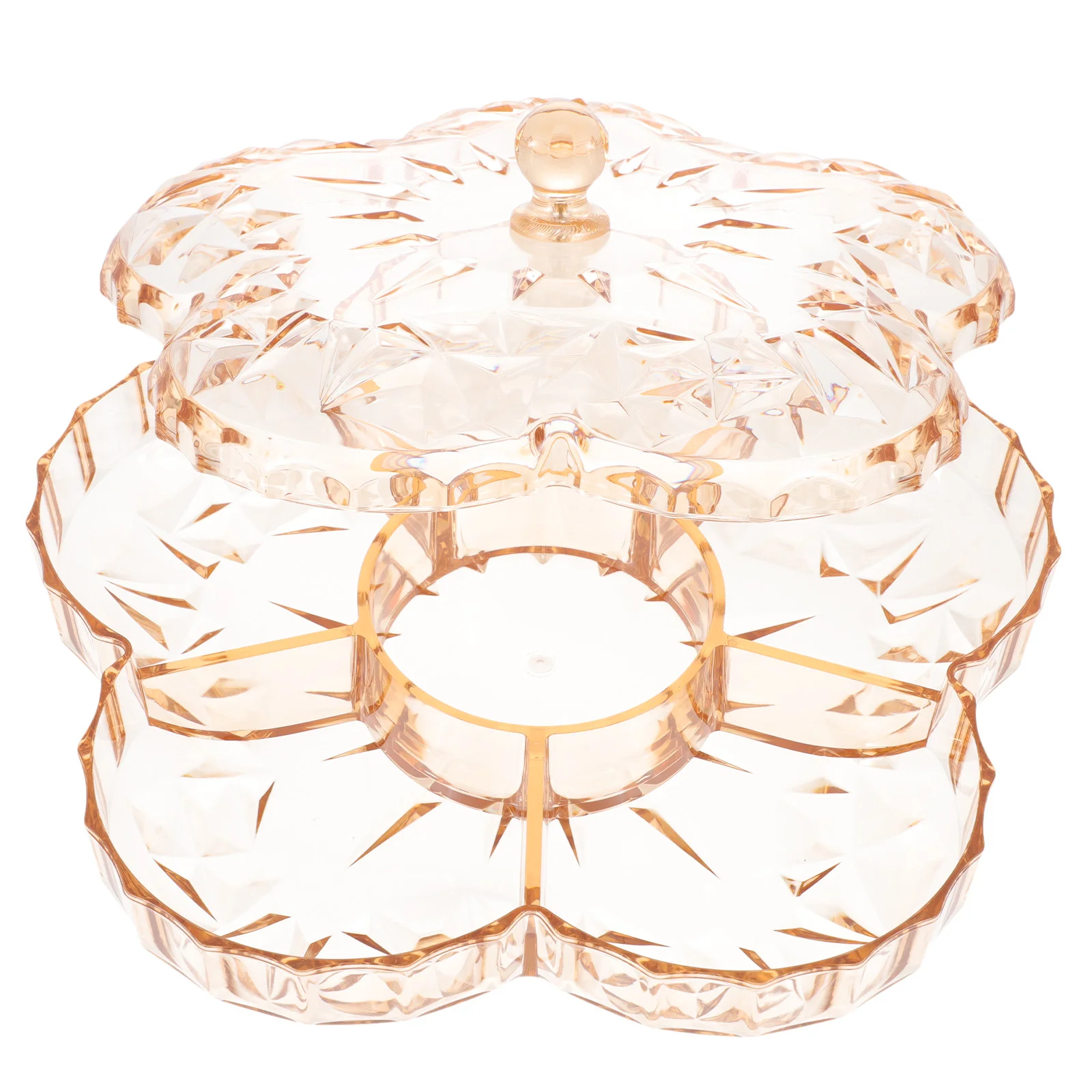 

1Pc Snack Serving Tray Multiple Grid Candy Tray Candy Plate Dried Fruit Tray