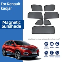 for renault kadjar 2015 2022 magnetic car sunshade shield front windshield mesh frame curtain rear side window sun shade visor