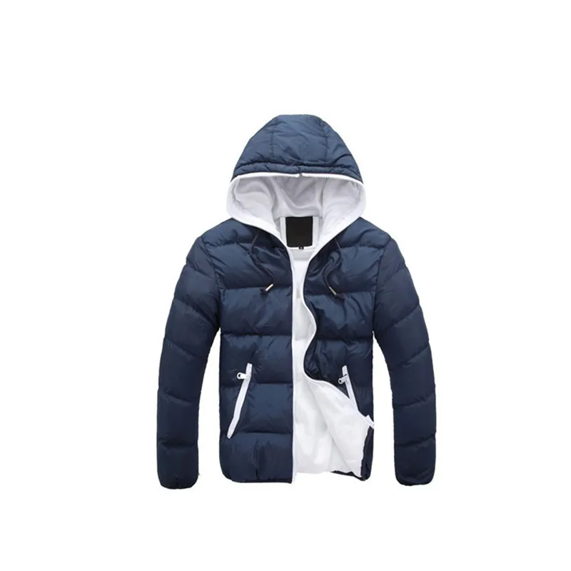 New Men's Hooded Cotton Coat Thickened Warm Short Cotton Coat