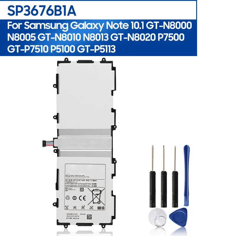 Новый Сменный аккумулятор для планшета SP3676B1A Samsung Galaxy Tab 10 1 S2 N8000 N8010 N8020 P7510 P7500 P5100