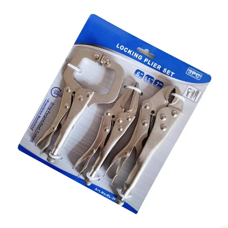 C-Clamp Locking Pliers 3Pcs
