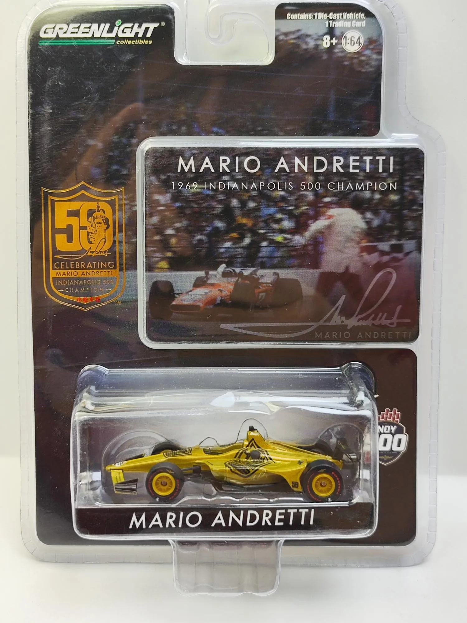 

Model 1:64 Mario Andretti/50th Anniversary Indianapolis 500 CHAMPION car model