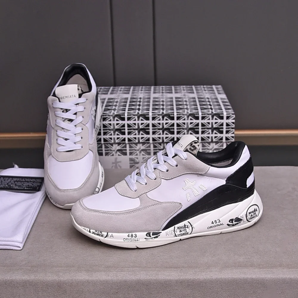 PREMIATA Мужская мода простые трендовые универсальные дышащие кроссовки с сеткой