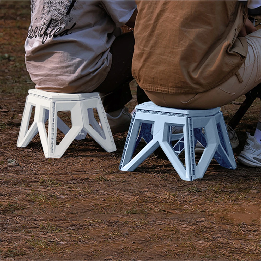 

Outdoor Folding Stool High Load-bearing Camping Square Stools Reinforced Campstool for Adults Children Home Kindergarten