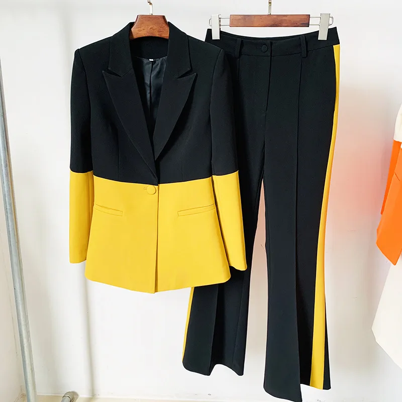 

Luxury Set Woman 2 Pieces Women Elegant Stylish Trouser Blazer Suits Spring 2022 Female Two Piece Ladies Tracksuit Formal Outfit