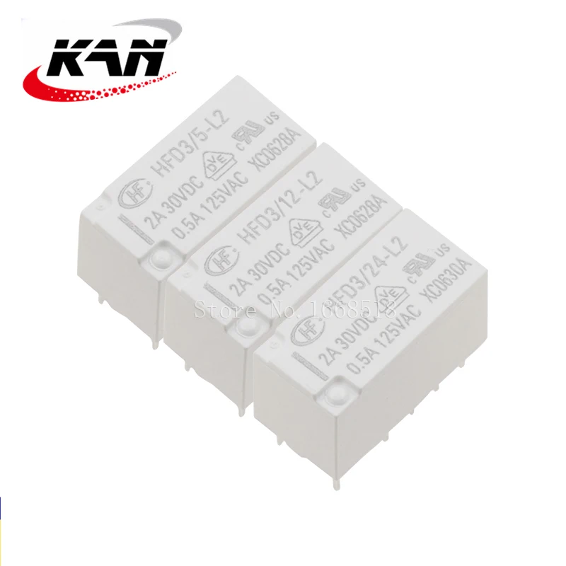Реле HFD3/5-L2 HFD3/12-L2 HFD3/24-L2 5VDC 12VDC 24VDC 2A 30VDC 10PIN оригинальное новое Бесплатная доставка