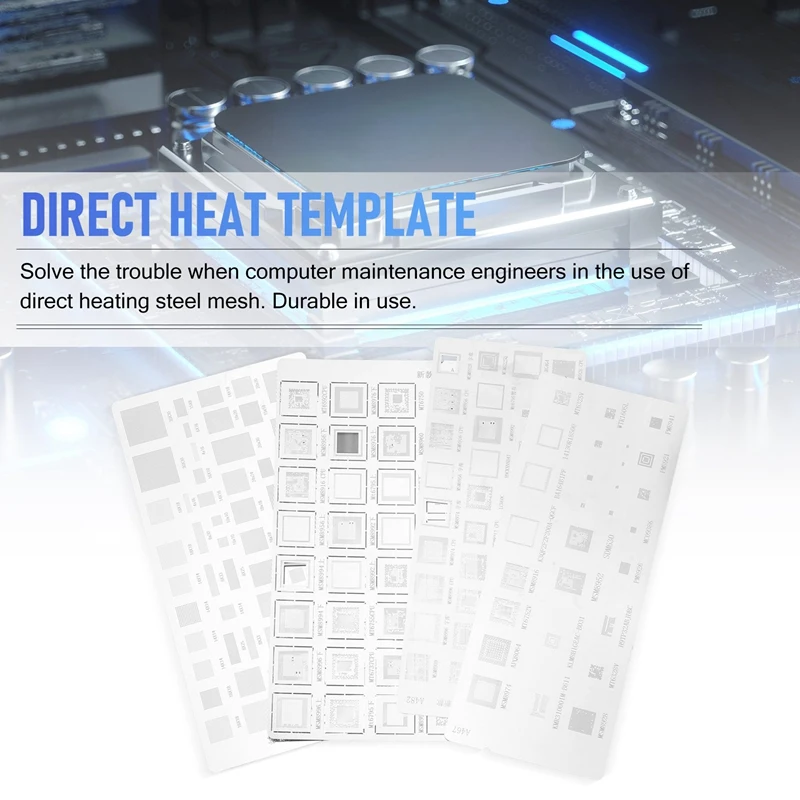 4 шт. Универсальный трафарет BGA для MTK MSM Samsung Huawei Xiaomi Ipad CPU RAM PM Power IC Reball Pin шаблон