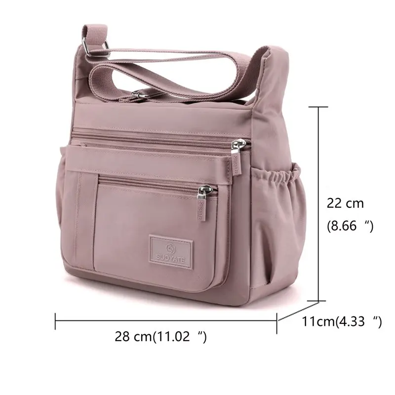 Women's Crossbody Bags Waterproof Wallet Pockets Shoulder Bags For Women Large-Capacity