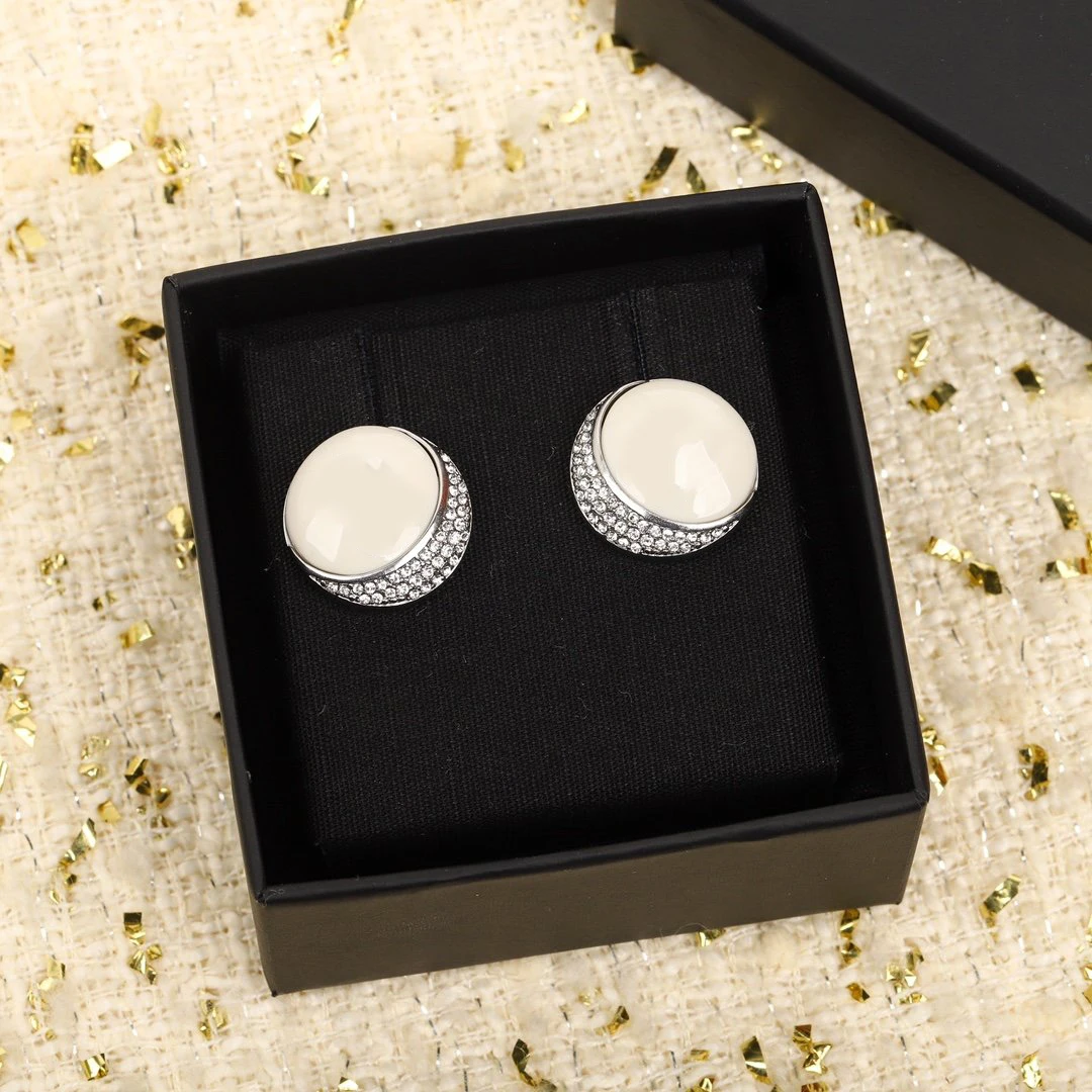 

Новые серьги IN2022 из стерлингового серебра с покрытием из белого золота с желтым кристаллом и бриллиантами, Классическая мода