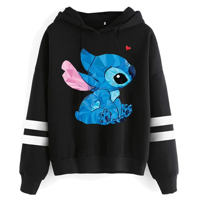 Забавные толстовки с капюшоном Stitch Disney толстовка для детей уличная одежда в