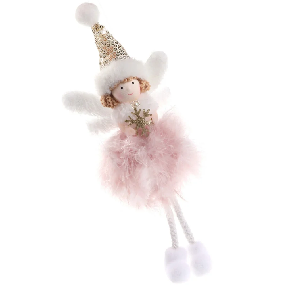 

Feathered Angel Xmas Decorate Christmas Hanging Ornaments Chemical Fiber Cloth Decoration Wings