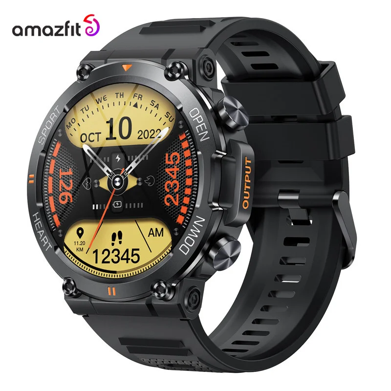 

Смарт-часы Amazfit для мужчин и женщин, уличные спортивные наручные часы с большим экраном 2023 дюйма, Bluetooth-вызовом, монитором здоровья, фитнес-браслет, 1,39