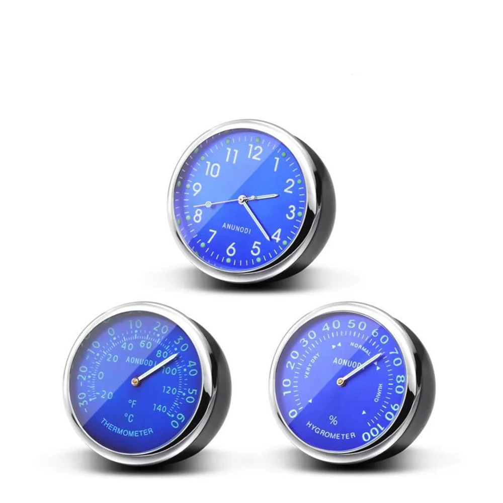 

Съемная панель приборной панели автомобиля, светящиеся часы + термометр + гигрометр 3 в 1, комплект для мотоцикла, велосипеда, лодки, мини-часы, декор стола