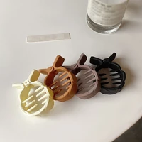 basic plastic hair clamp solid black coffee color hair claw ponytail holders hairdressing accessories tools hair clips 2022