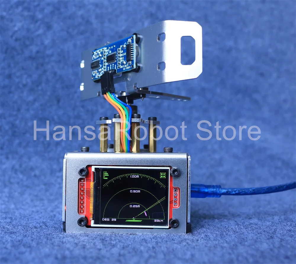 Для Arduino ультразвуковой радар-детектор с металлическим редуктором сервоприводы