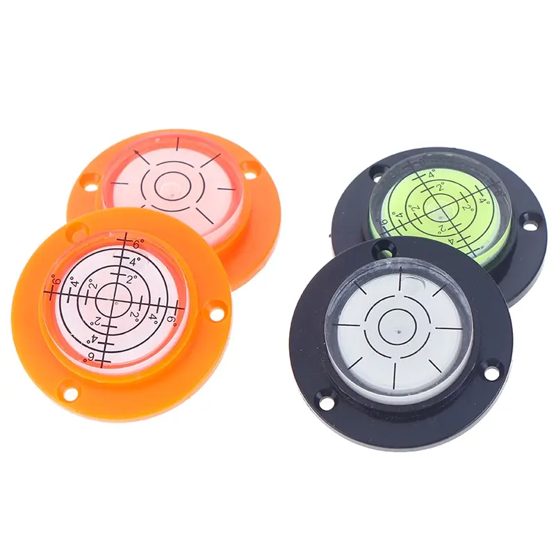 

50x12mm Diameter Disc Bubble Spirit Level Round Circle Circular Tripod Bullseye Level Bubble Accessories for Level Measuring Ins
