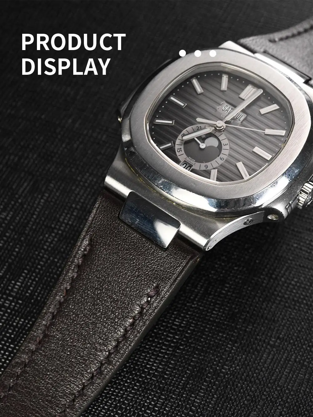 ДЛЯ PATEK PHILIPP NAUTILUS 571157125726 РЕМЕНЬ ДЛЯ ГОДА ВЫХОДОВ (art.: 3920d0eafbd17) - 3920d0eafbd17