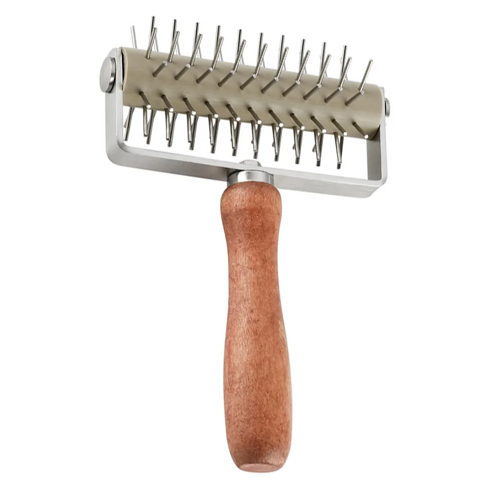 

Pizza Dough Docker Roller Hole Pastry Stainless Puncher Maker Steel Pin Metal Rolling Spike Spikesneedle Pie Wheel Tool