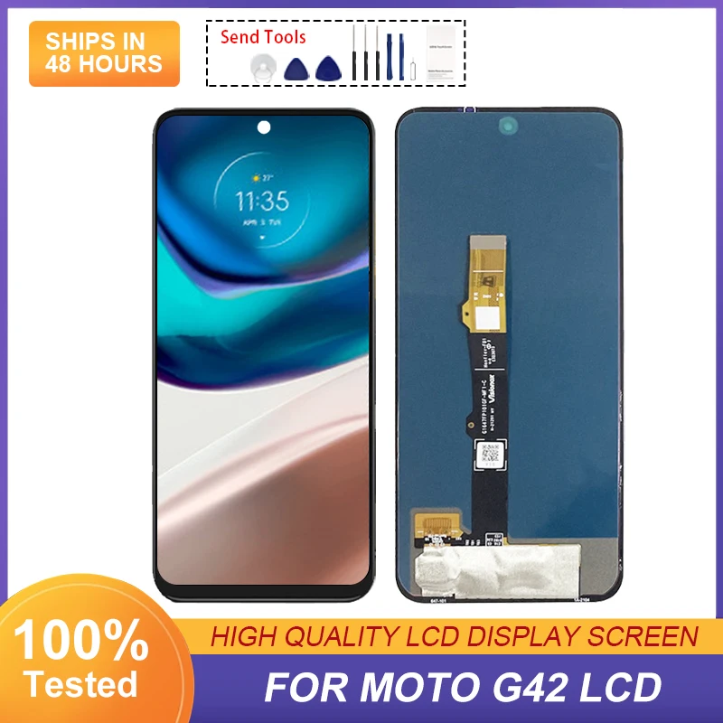 

6.4 Inch XT2233-1 Display For Moto G42 Lcd Touch Panel Digitizer XT2233-2 Assembly Replacement With Frame Free Shipping