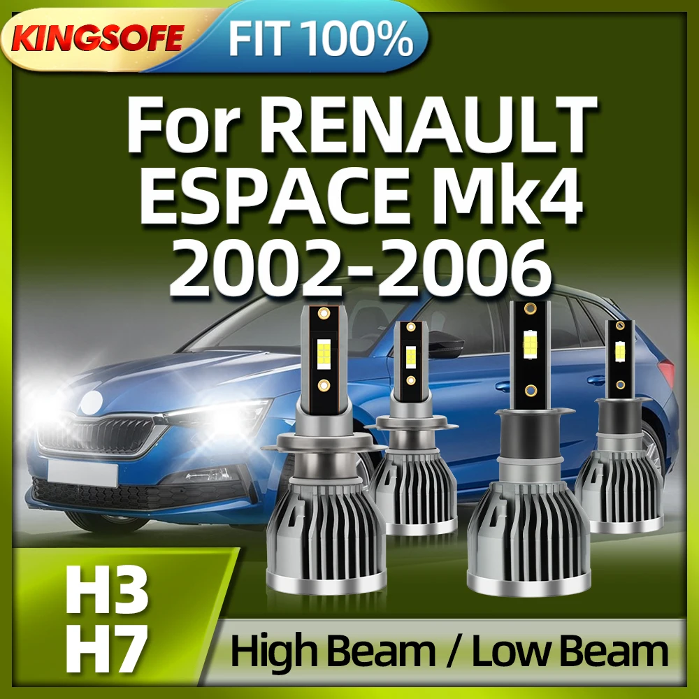 

Roadsun 6000K 110W 26000LM H7 Led Headlight H3 Car Light Headlamp For RENAULT ESPACE Mk4 2002 2003 2004 2005 2006