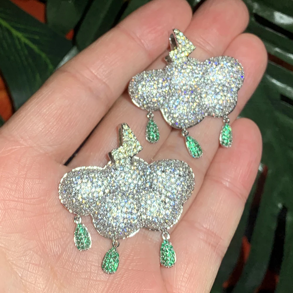 

Высококачественное модное ожерелье с кулоном в виде облака с микро-закрепкой из Кубического циркония сверкающие очаровательные мужские ож...