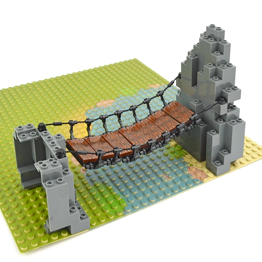 Конструктор MOC набор строительных блоков тяговый мост горная скала панели