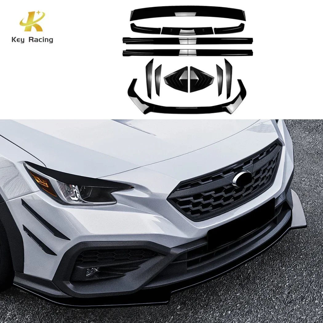 Фото Комплект обвеса WRX для Subaru WRX STI VB 2022+: передний бампер, сплиттер, канарды, боковые пороги, задний диффузор, спойлер, внешние аксессуары №1