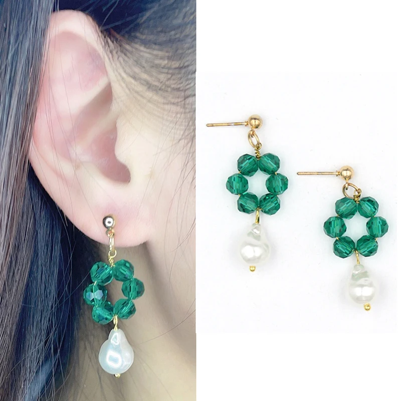 

8 Colors 2023 New Arrival Korean Earrings Simple Geometric Circle Dangle Earrings For Women Mom Gift Fashion Jewelry Accessories