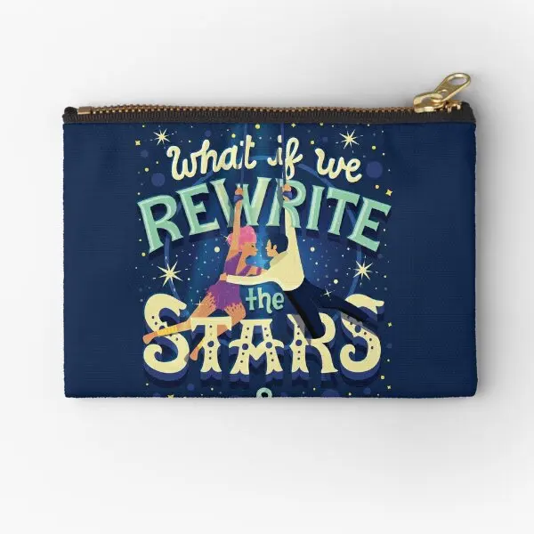 

Rewrite The Stars Zipper Pouches Pure Key Pocket Coin Panties Money Cosmetic Underwear Women Men Socks Storage Small Packaging