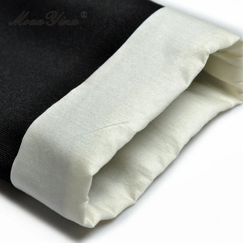 Женское винтажное платье-Русалка MoaaYina осеннее платье с высокой талией и