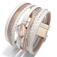 wangaiyao new fashion simple all match bracelet woven natural shell baroque pearl ladies birthday anniversary bracelet jewelry
