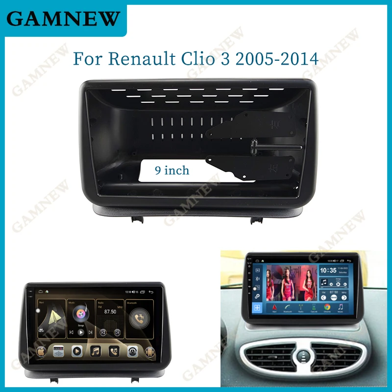 

Car 9 Inch Radio Fascia For 2005-2014 RENAULT CLIO Frame Android 2Din MP5 Player Stereo Panel