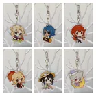 Аниме брелок Genshin Impact, акриловый, для косплея, игра, фигурка Венти, лулук, Zhongli, Xiao, Kaeya, сумка, подвеска, версия Q, брелок, подарок для фанатов