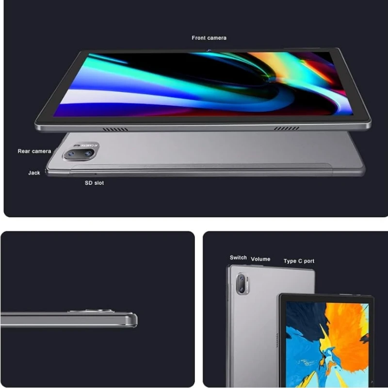 Большие продажи Type-C 10,1-дюймовый планшетный ПК Android 12, 4 ГБ ОЗУ, 64 ГБ ПЗУ UNISOC T310, восьмиядерный процессор, 1280 x 800 пикселей, 8000 мАч (art.: 3920d445a5b4b) - 3920d445a5b4b