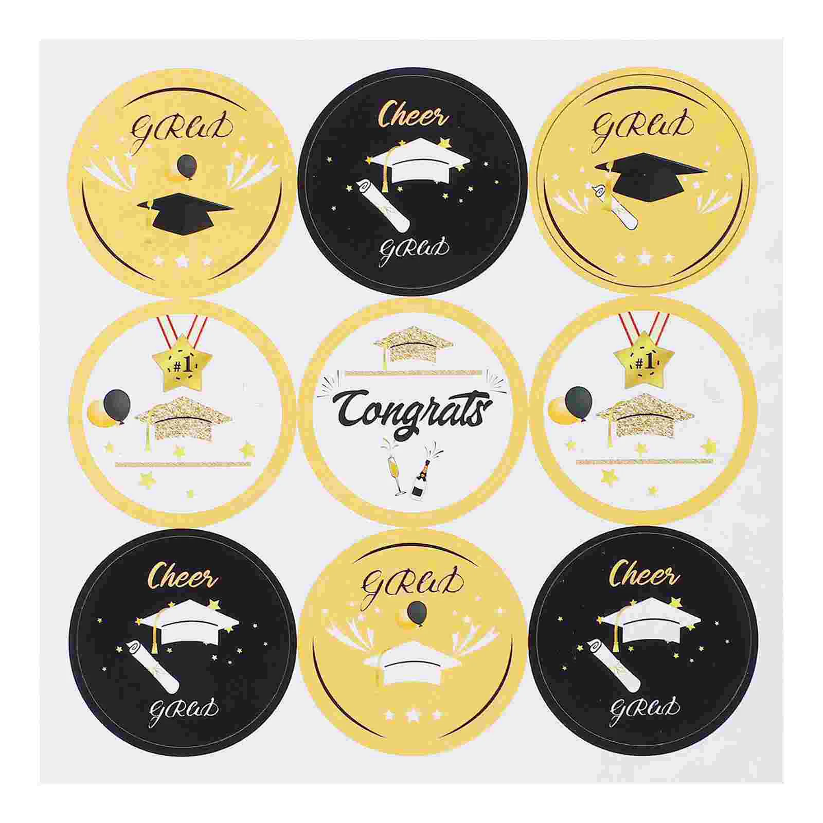 

Grad Sticker Graduation Envelope Diploma Seals Favor Partyclass Accessories Gift Celebration Scrapbook Wedding Album Sealing