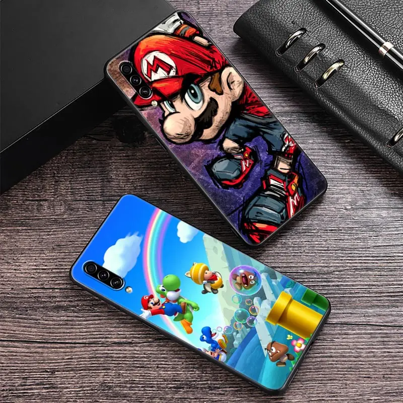 

Retro Super-Games-M-Marios Case For Samsung Galaxy A30 A30S A50 S A20E A20 A40 A70 A10E Note 8 9 10 20 Ultra Silicone Back Cover