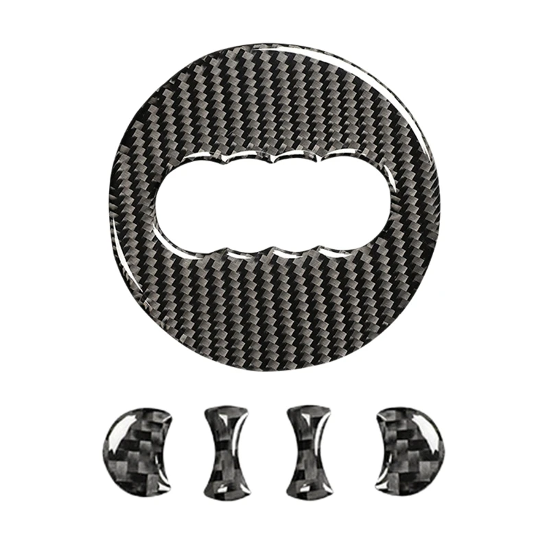 Автомобильное кольцо на руль из углеродного волокна отделка наклейка с