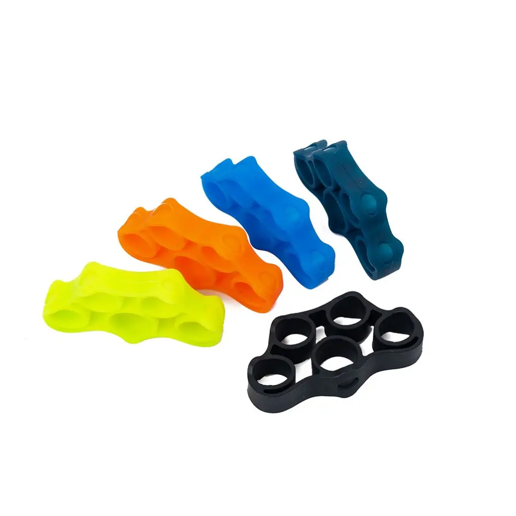 

5 Pieces Silicone Expander Gripper Strength Trainer Exercises Accessories