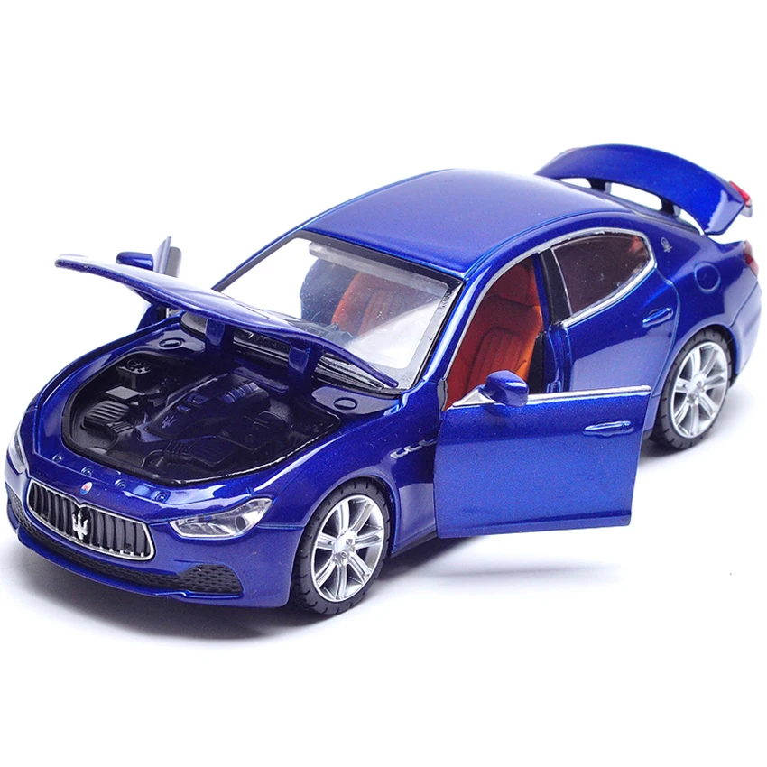

Модель игрушечного автомобиля Maserati ghiсот в масштабе 1:33, модель внедорожника из сплава, Коллекционные детские игрушки, подарок, детский внедорожник F71