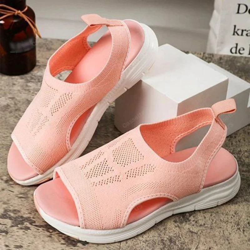 Sandal Female Summer Sport Sandals Washable Slingback Orthopedic Slide Women Platform Sandals Soft Wedges Shoes Casual Footwear