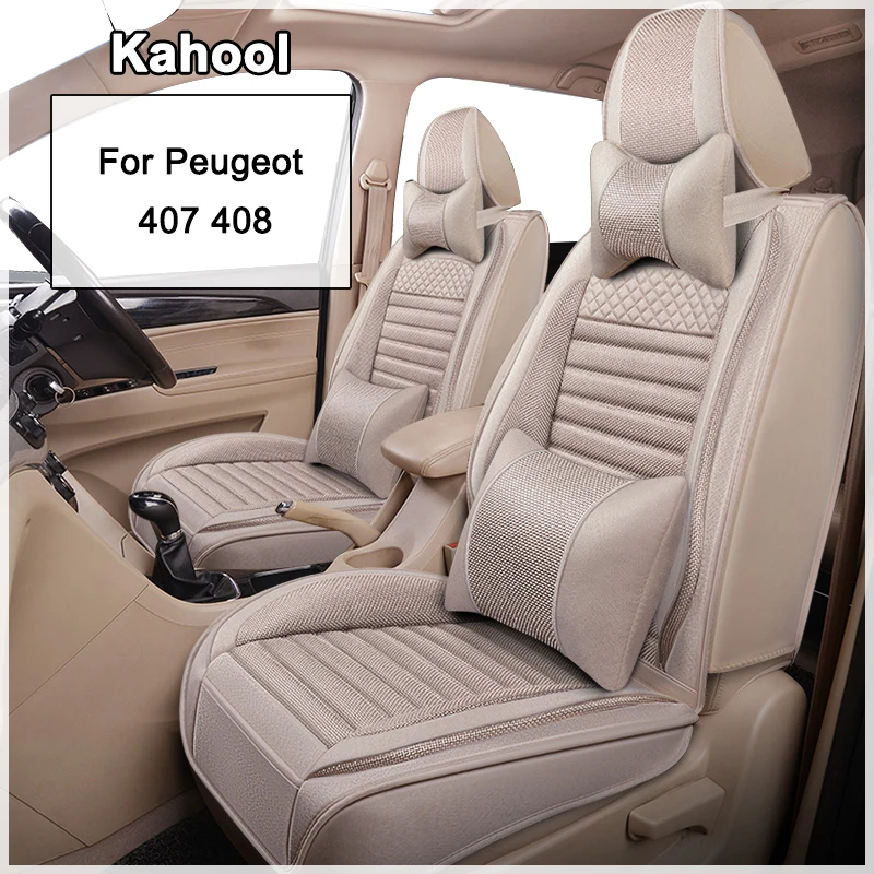 

Чехол для автомобильного сиденья Kahool для Peugeot 407 408, автомобильные аксессуары, интерьер (1 сиденье)
