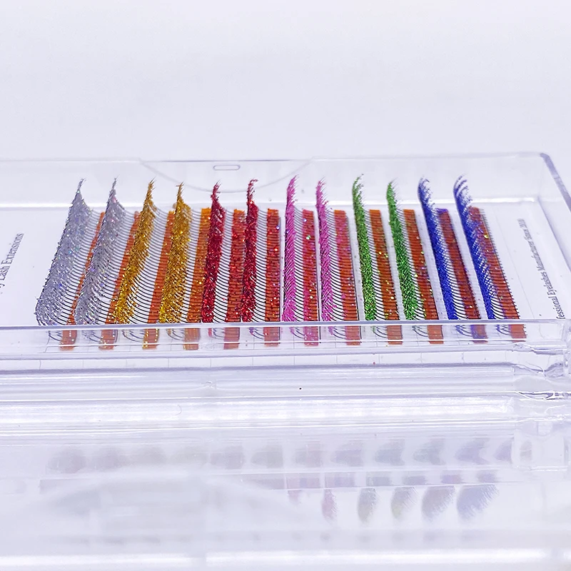 

Mega Brands Sale Glitter False Eyelash Natural Flash Color Manga Lashes Bulk Wholesale Items For Business Female Beauty Makeup