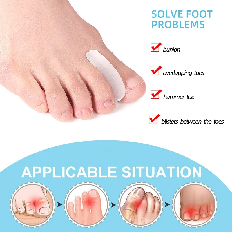 22 шт. = 11 пар гелевых силиконовых инструментов для защиты большого пальца от вальгусной деформации