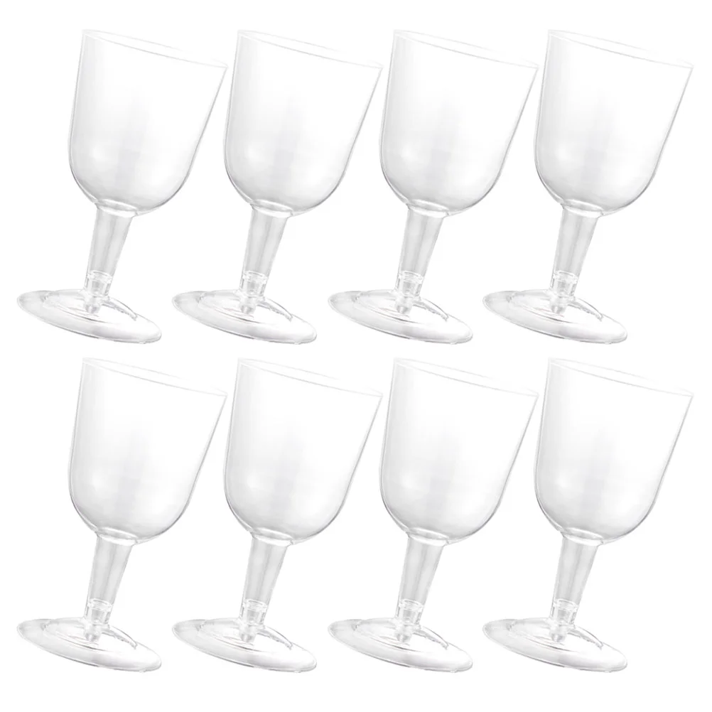 

8Pcs Decorative Portable Plastic Glasses Plastic Cups Plastic Glass for Drinking Home