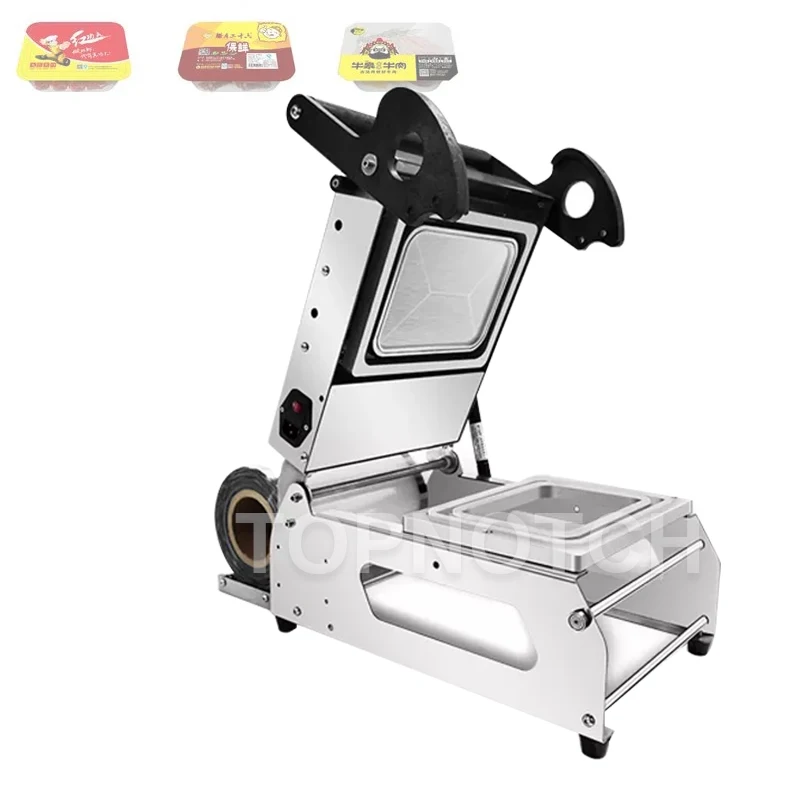 

Commercial Fresh Box Sealing Machine Takeaway Disposable Lunch Steak Cooked Packing Maker