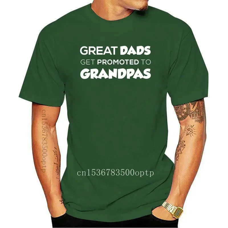 

Camiseta azul marino para adultos, playera con estampado "Great Dads Get Promoted", talla 2X-Large