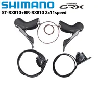 SHIMANO GRX ST-GRX BR-RX810 ST-RX610 BR-400 1x11 Скорость ST + BR RX810 2X11 Скорость Механический дорожный велосипед Дисковый тормоз GRX с плоским креплением