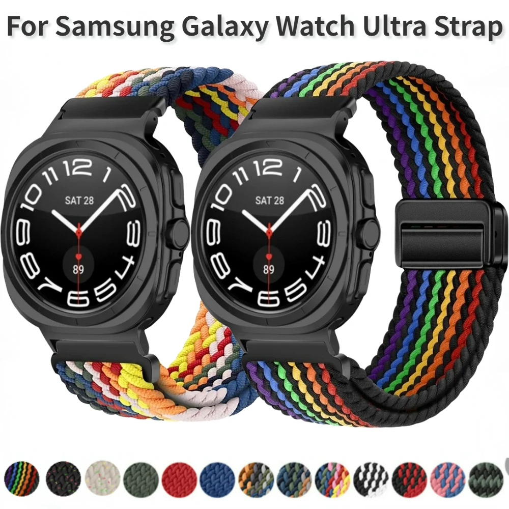 Ремешок нейлоновый для Samsung Galaxy Watch спортивный Воздухопроницаемый браслет 7 Ultra 47