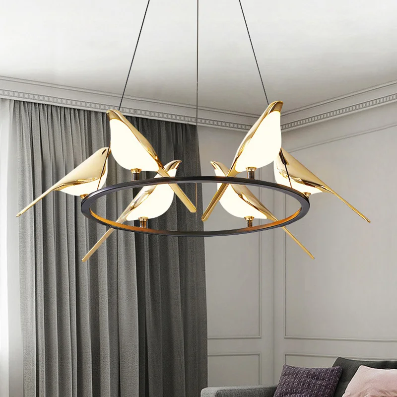 Светодиодная люстра в стиле постмодернизма лампа лофт для гостиной ресторана