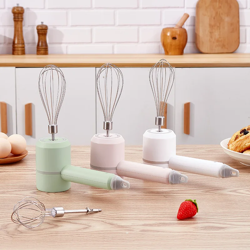 2021 New Wireless Portable Electric Food Mixer Hand Blender 3 Speeds High Power Dough Blender Egg Beater Hand Mixer
